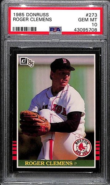 1985 Donruss Roger Clemens Rookie PSA 10 Gem Mint
