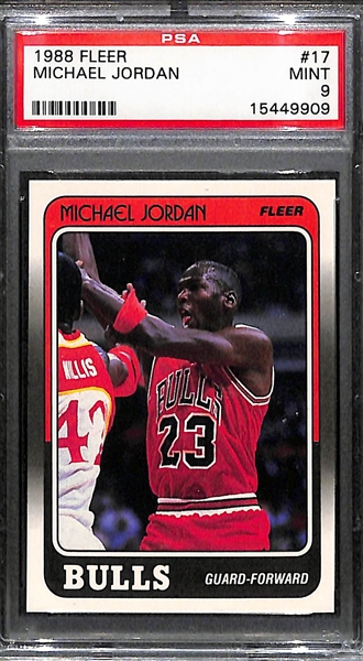 1988 Fleer Michael Jordan Graded PSA 9 Mint
