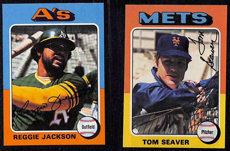 1975 Topps Baseball Card Complete Set of 660 Cards w. Brett and Yount Rookies