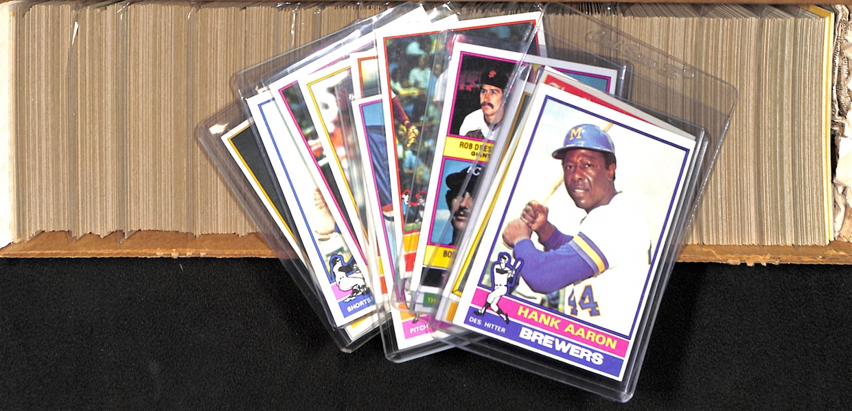 1976 Topps Baseball Card Complete Set of 660 Cards w. Dennis Eckersley Rookie Card