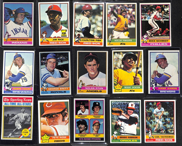 1976 Topps Baseball Card Complete Set of 660 Cards w. Dennis Eckersley Rookie Card