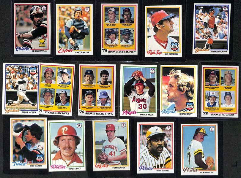 1978 Topps Baseball Card Complete Set of 726 Cards w. Eddie Murray Rookie