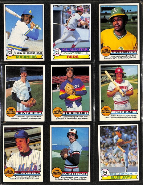 1979 Topps Baseball Card Complete Set of 726 Cards w. Ozzie Smith Rookie