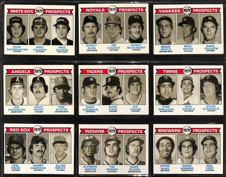 1979 Topps Baseball Card Complete Set of 726 Cards w. Ozzie Smith Rookie