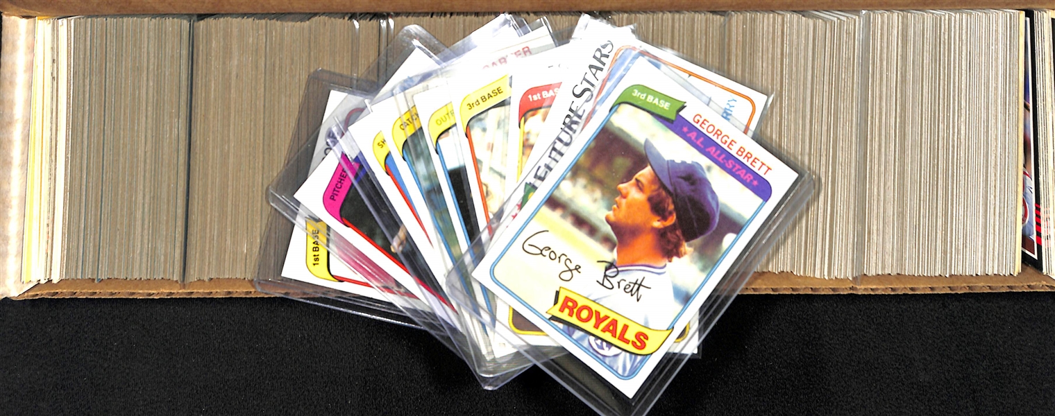 1980 Topps Baseball Card Complete Set of 726 Cards w. Rickey Henderson Rookie Card