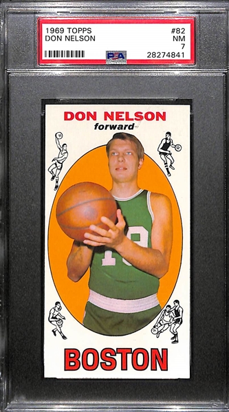 1969 Topps Basketball Don Nelson Rookie Card PSA 7