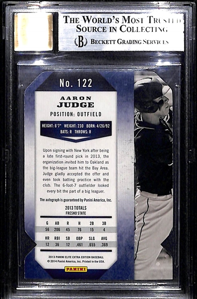 2003 Panini Elite Aaron Judge Autograph Rookie Die-Cut #51/100 BGS 9 (Autograph 10)