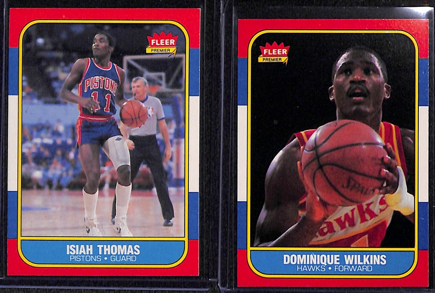 1986-87 Fleer Basketball Set (Missing Only Michael Jordan Card) - 131 of 132 Cards