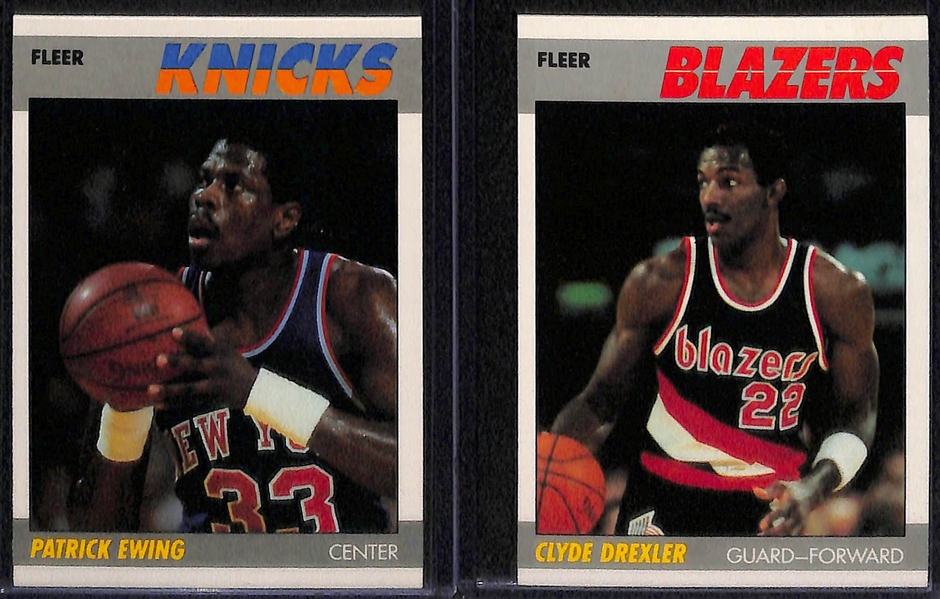1987-88 Fleer Basketball Set (Missing Only Michael Jordan Card) - 131 of 132 Cards