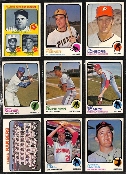 1973 Topps Baseball Card Complete Set of 660 Cards w. Mike Schmidt Rookie