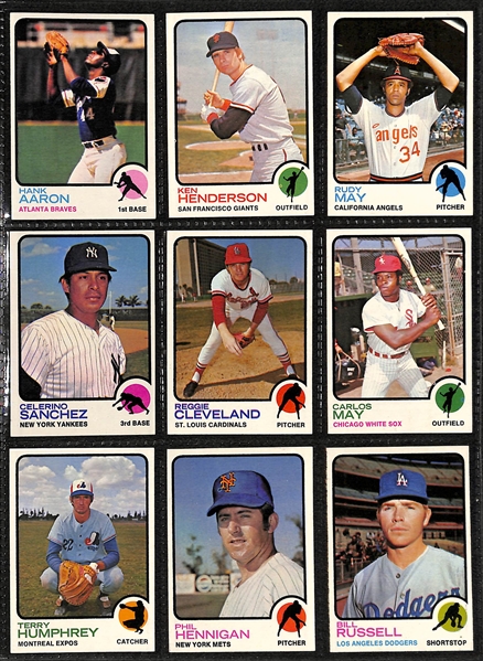 1973 Topps Baseball Card Complete Set of 660 Cards w. Mike Schmidt Rookie