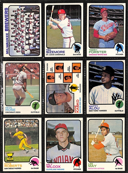 1973 Topps Baseball Card Complete Set of 660 Cards w. Mike Schmidt Rookie