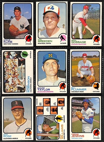 1973 Topps Baseball Card Complete Set of 660 Cards w. Mike Schmidt Rookie