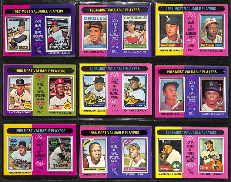 1975 Topps Baseball Card Complete Set of 660 Cards w. Brett and Yount Rookies