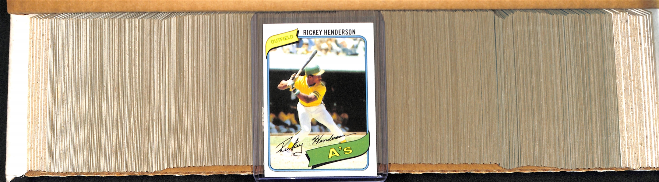 1980 Topps Baseball Card Complete Set of 726 Cards w. Rickey Henderson Rookie