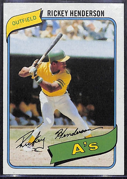 1980 Topps Baseball Card Complete Set of 726 Cards w. Rickey Henderson Rookie