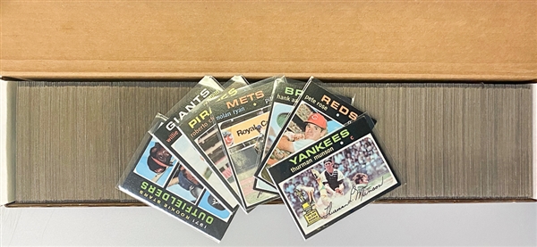 1971 Topps Baseball Card Complete Set of 752 Cards w. Baker/Baylor Rookie Card