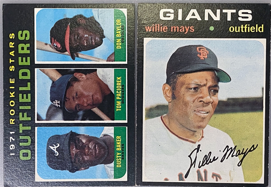 1971 Topps Baseball Card Complete Set of 752 Cards w. Baker/Baylor Rookie Card