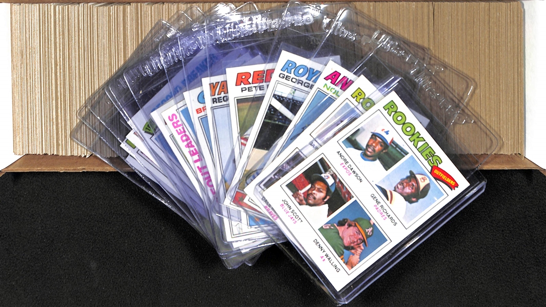 1977 Topps Baseball Card Complete Set of 660 Cards w. Andre Dawson Rookie Card