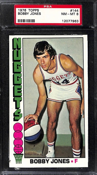 1976 Topps Tall Boy Basketball NM-MT Graded Lot - Moses Malone PSA 8,  Bobby Jones PSA 8, (2) Bill Bradley PSA 8. Bill Bradley BVG 8