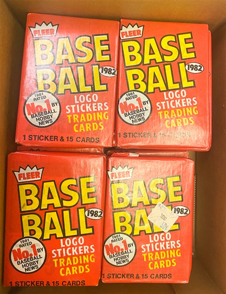 Lot of (106) 1982 Fleer Baseball Wax Packs