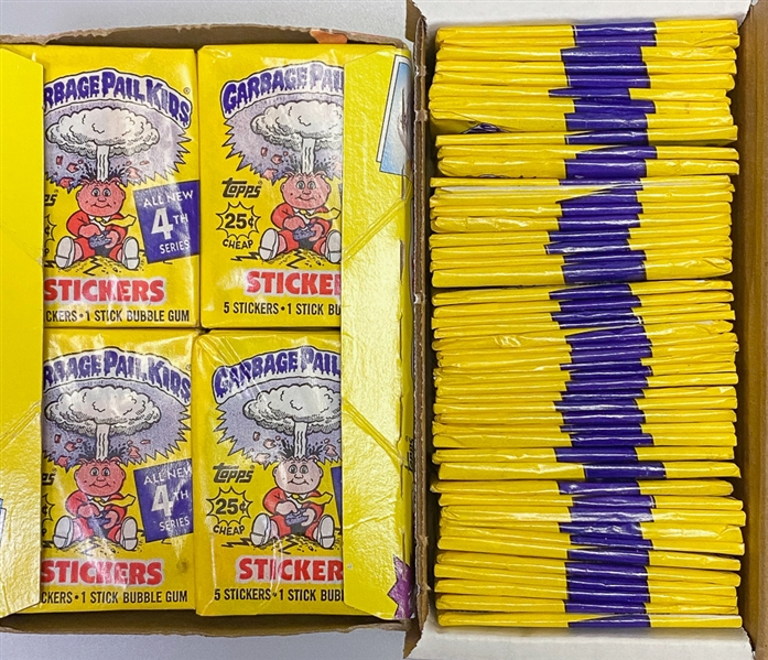 1986 Garbage Pail Kids 4th Series Complete Wax Box of 48 Packs + Additional 48 Sealed Packs