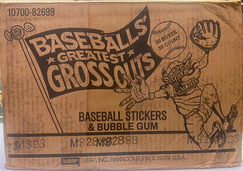 Sealed Case of 1988 Leaf Baseballs' Greatest Gross Outs of 20 Boxes