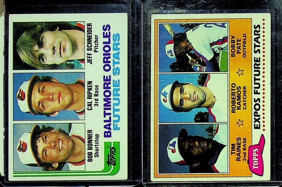 Lot of (84) 1981-1991 Baseball Rookie Cards w. 1982 Topps Cal Ripken Rookie Card
