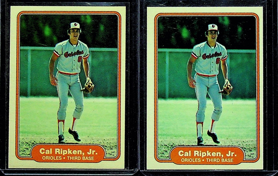 Lot of (84) 1981-1991 Baseball Rookie Cards w. 1982 Topps Cal Ripken Rookie Card