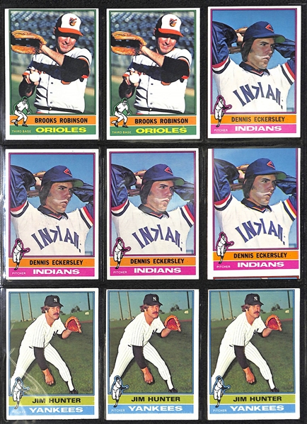 1975 Topps Baseball Partial Set & (150+) 1976 Topps Baseball Cards Loaded w. Stars!
