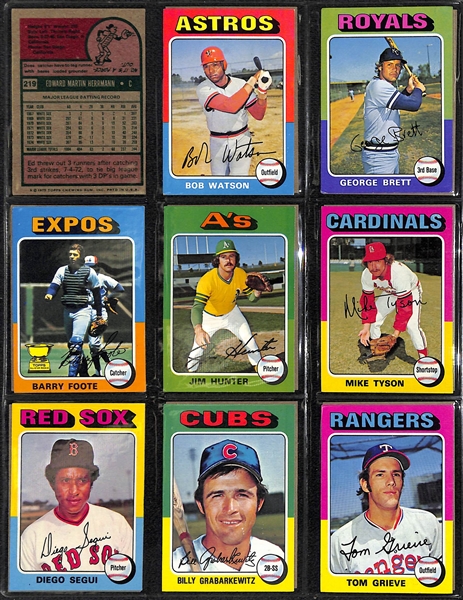 1975 Topps Baseball Partial Set & (150+) 1976 Topps Baseball Cards Loaded w. Stars!