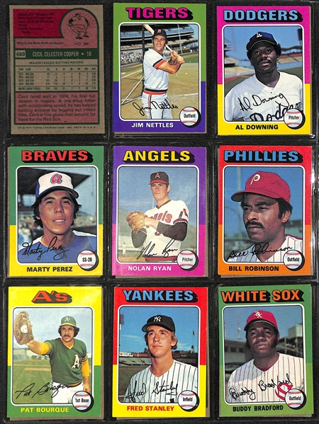1975 Topps Baseball Partial Set & (150+) 1976 Topps Baseball Cards Loaded w. Stars!