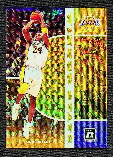 2019-20 Panini Donruss Optic Gold Wave Winner Stays TMALL #12 Kobe Bryant Card 
