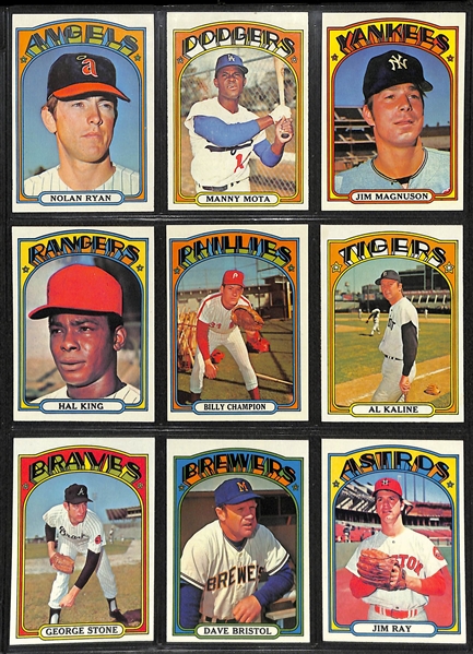 1972 Topps Baseball Card Complete Set (All 787 Cards!)