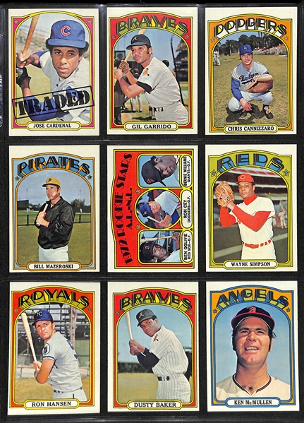 1972 Topps Baseball Card Complete Set (All 787 Cards!)