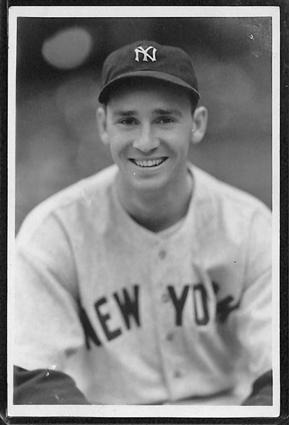 Lot of (3) 1930s Yankees Type 1 Photos by George Burke (Joe Gordon, Red Ruffing, Tony Lazzeri)