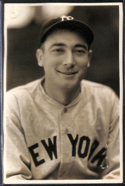 Lot of (3) 1930s Yankees Type 1 Photos by George Burke (Joe Gordon, Red Ruffing, Tony Lazzeri)