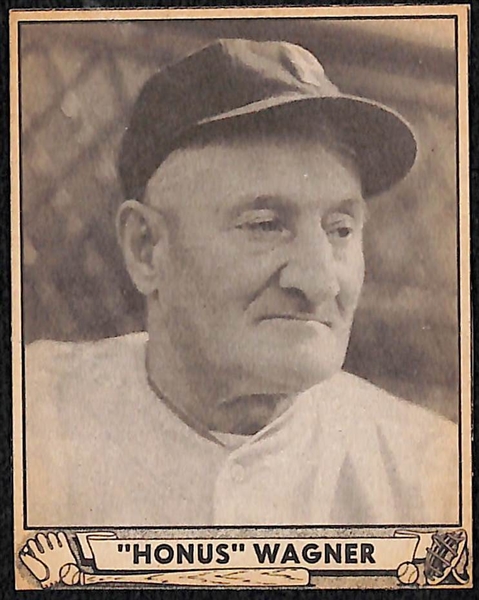 Lot of (3) Authentic/Trimmed HOFer 1940 Play Ball Cards - Honus Wagner, Christy Mathewson, Walter Johnson