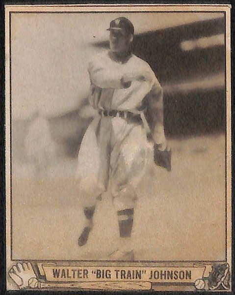 Lot of (3) Authentic/Trimmed HOFer 1940 Play Ball Cards - Honus Wagner, Christy Mathewson, Walter Johnson