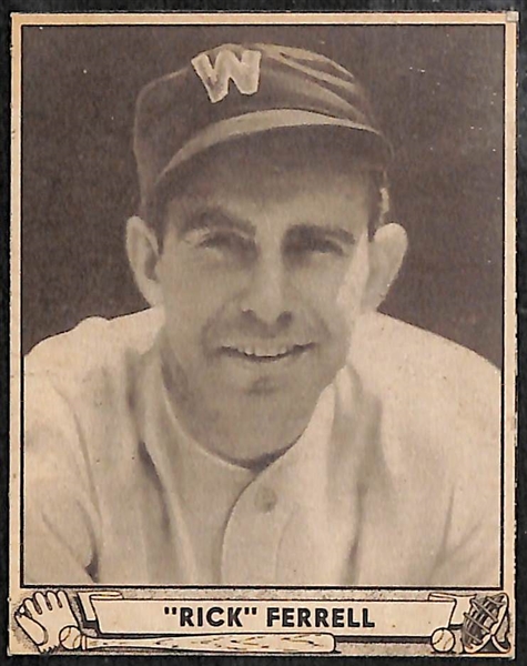 Lot of (10) Authentic/Trimmed HOFer 1940 Play Ball Cards - Alexander, Ferrell, Klein, Stengel, Doerr, Greenberg, Averill, McKechnie, Vaughan, Paul Waner