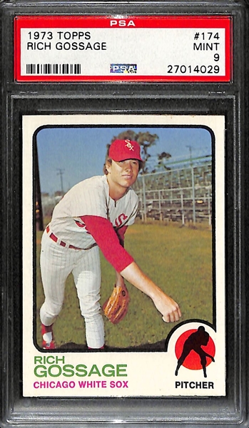 1973 Topps Goose Gossage (HOF) Rookie Card #174 - Graded PSA 9
