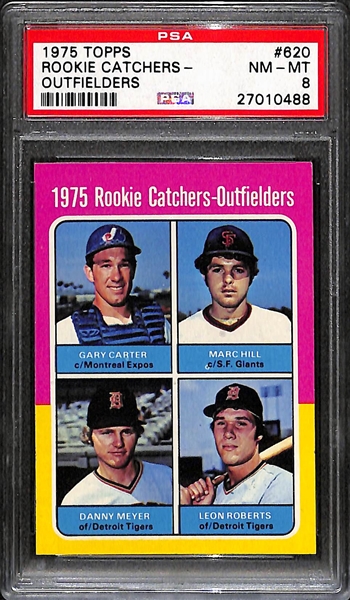 1974 Topps Gary Carter (HOF) Rookie Card #620 - Graded PSA 8