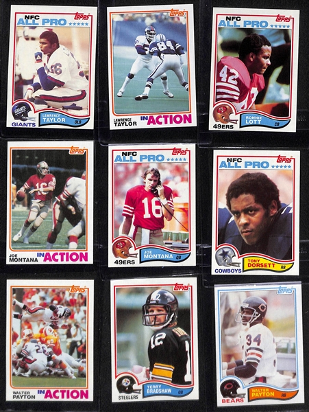 Mostly Pack-Fresh 1982 Topps Complete Football Set (All 528 Cards) w. Lawrence Taylor & Ronnie Lott Rookies!