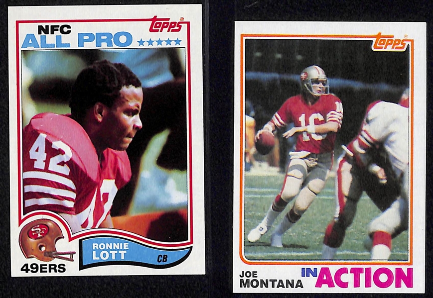 Mostly Pack-Fresh 1982 Topps Complete Football Set (All 528 Cards) w. Lawrence Taylor & Ronnie Lott Rookies!
