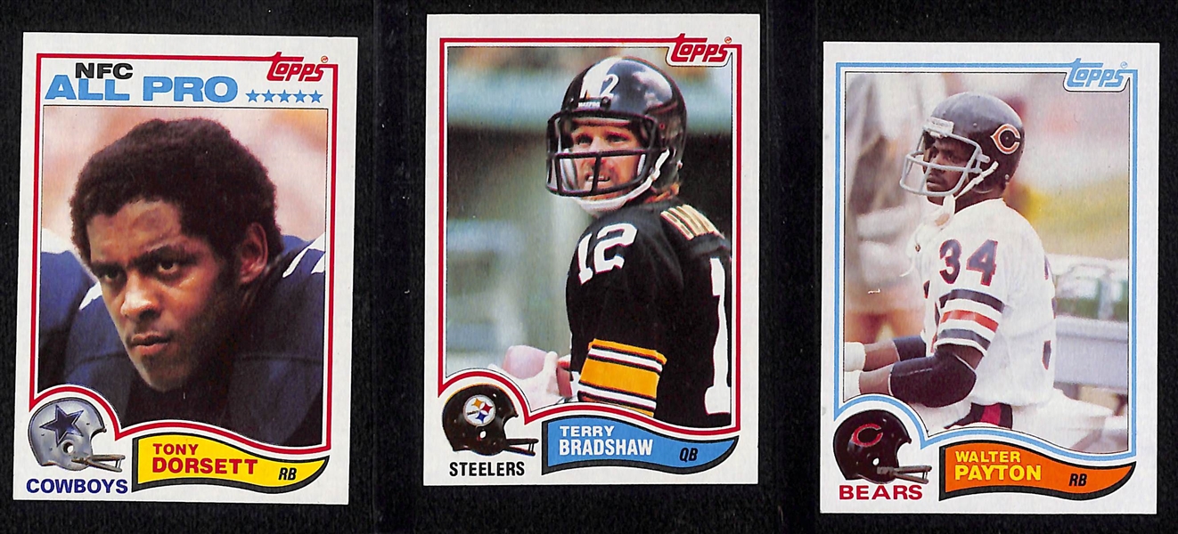 Mostly Pack-Fresh 1982 Topps Complete Football Set (All 528 Cards) w. Lawrence Taylor & Ronnie Lott Rookies!