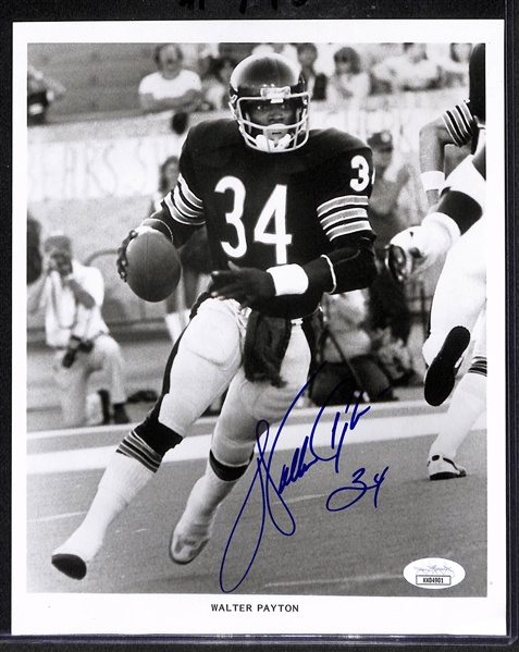 Walter Payton Signed 8x10 Photo (JSA COA)