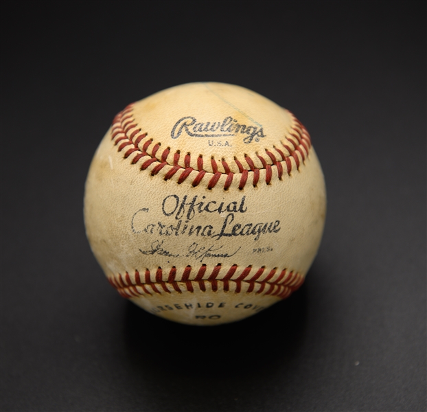 RARE Jesse Owens Signed Official Carolina League Baseball Inscribed 8/11/70 By Jesse - JSA LOA