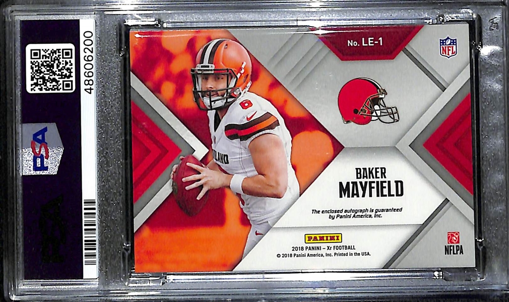 2018 Panini Luminous Endorsements Baker Mayfield Autographed Rookie #14/25 PSA 10
