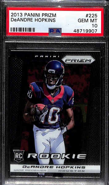 2013 Panini Prizm DeAndre Hopkins Rookie Card Graded PSA 10 Gem Mint
