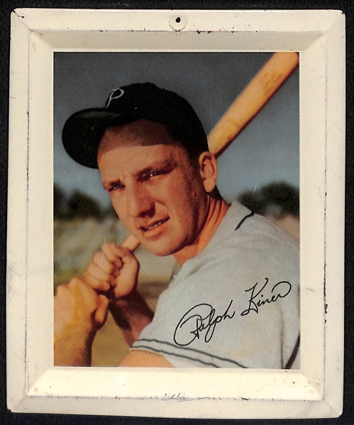 Rarely Seen 1952 Wheaties Ralph Kiner (Pirates) Tin Wall Plaque